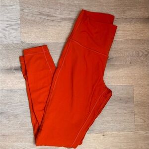 Orange HR Align Lululemon Leggings